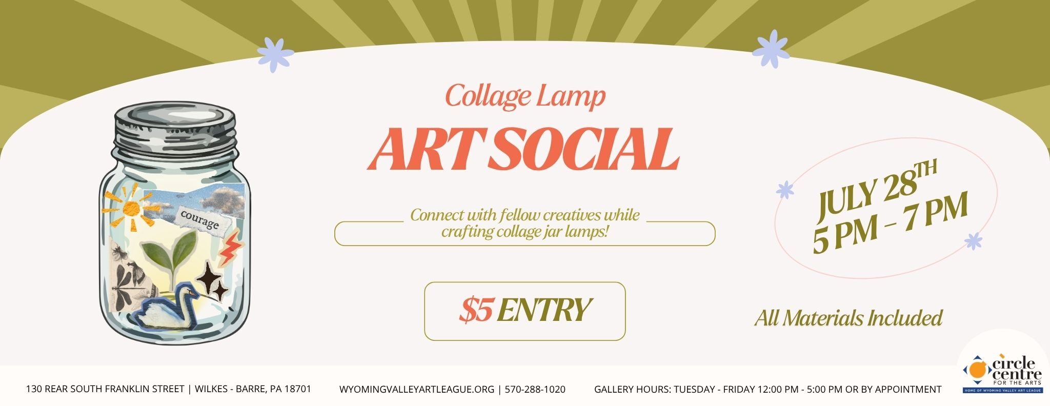 Collage Lamp Art Social Slider